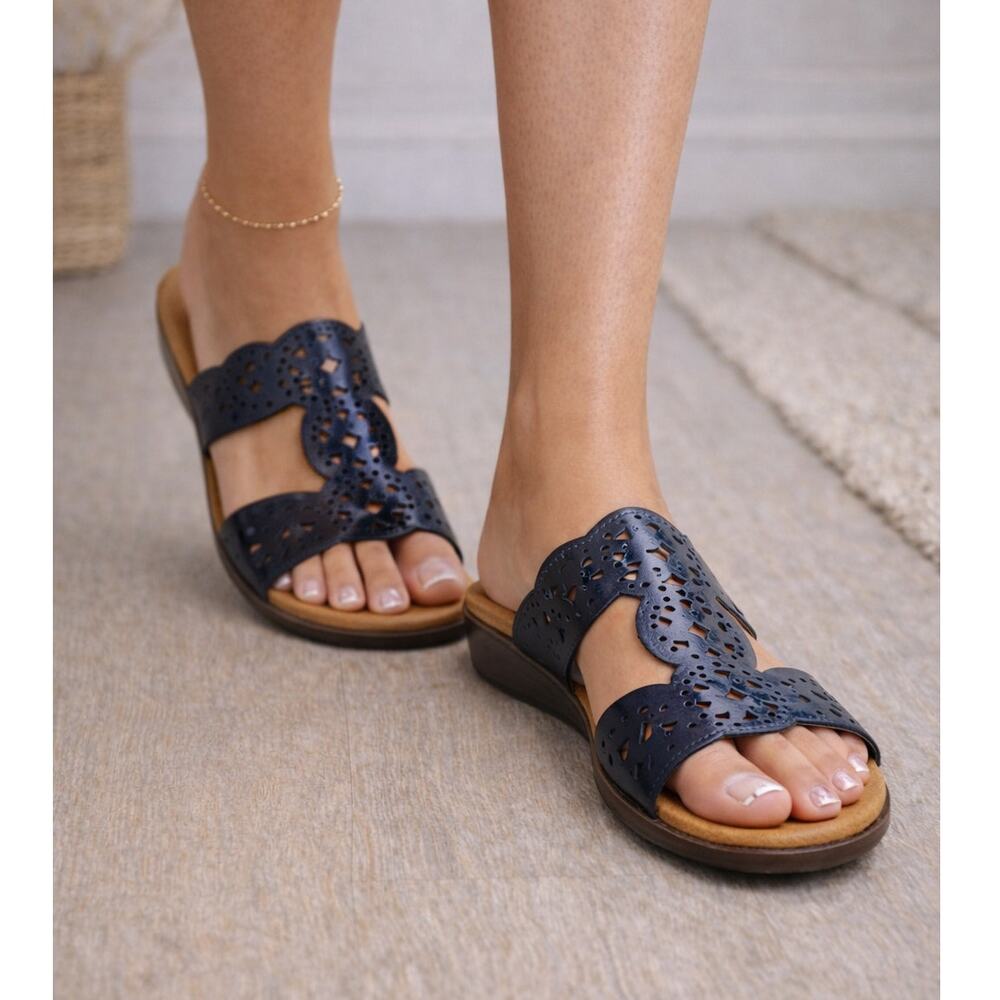 Easy Spirit Brixton Comfort Sandals - Dark Blue - Various Sizes 6.5W /11M NEW